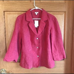 J Jill long sleeved linen blouse/jacket NWT